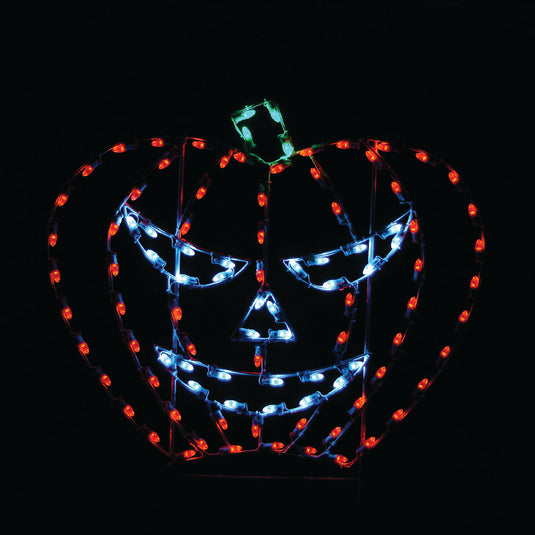 3.5 ft. Jack-O-Lantern Silhouette Halloween Pole Mounted Decoration