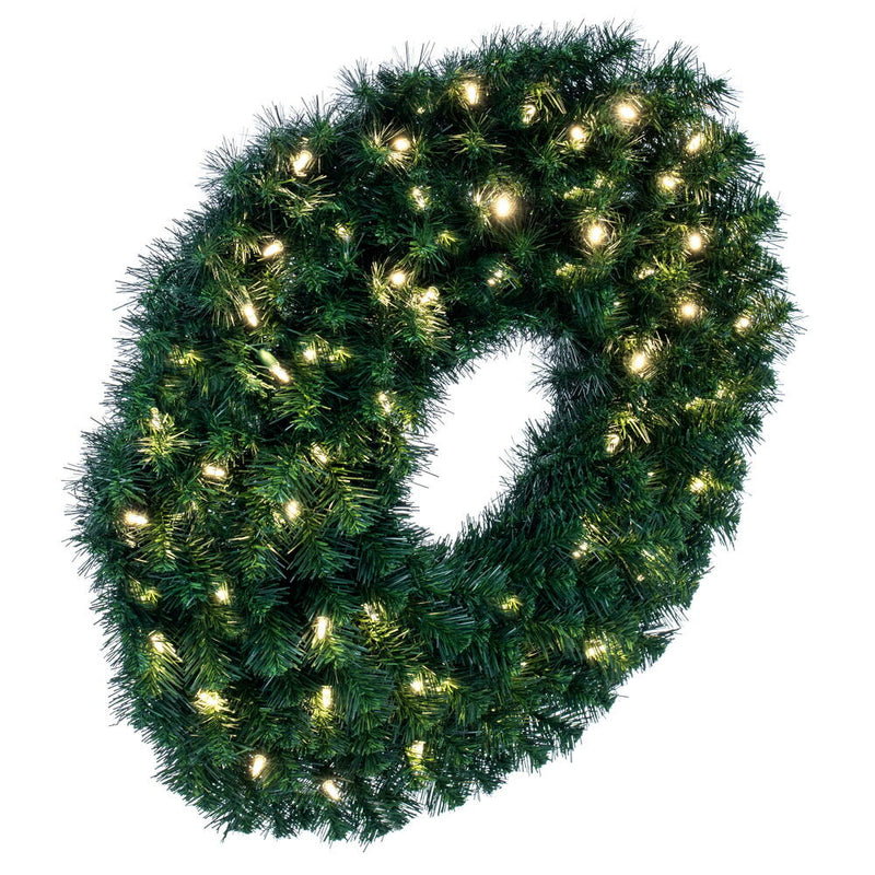 Load image into Gallery viewer, 30" Pre-Lit LED Artificial Commercial Christmas Wreath