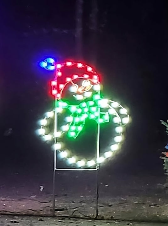 4' Snow Baby Silhouette Christmas Ground Mounted Decoration