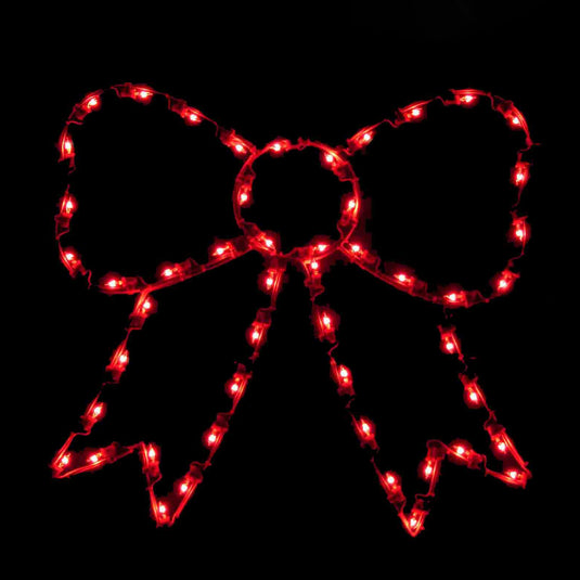 4 ft. Bow Silhouette Christmas Pole Mounted Decoration
