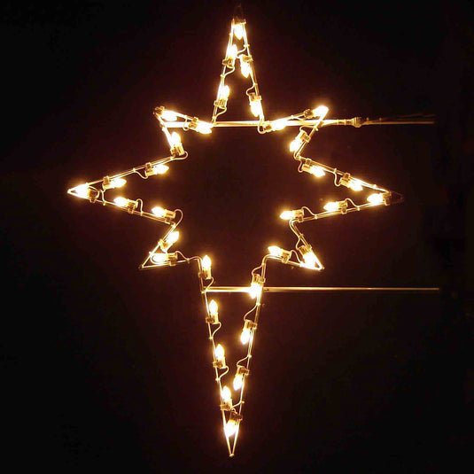 4 ft. Star of Bethlehem Silhouette Christmas Pole Mounted Decoration
