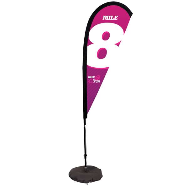 Load image into Gallery viewer, 6' Teardrop Flag - Advertising Banner Kit - Single Sided
