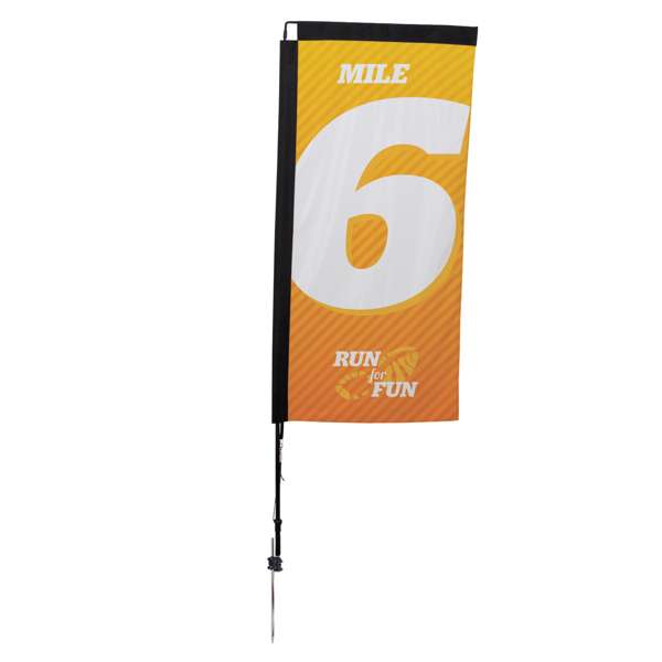 Load image into Gallery viewer, 7' Rectangle Flag - Advertising Banner Kit - Single Sided