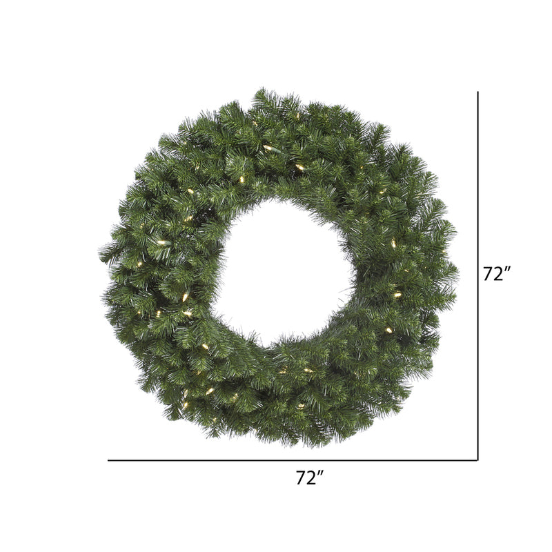 Load image into Gallery viewer, 72" Pre-Lit LED Artificial Commercial Christmas Wreath