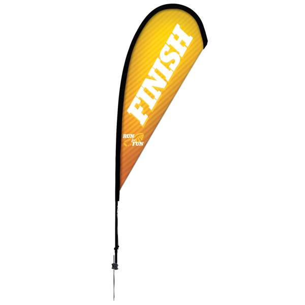 Load image into Gallery viewer, 8' Teardrop Flag - Advertising Banner Kit - Single Sided