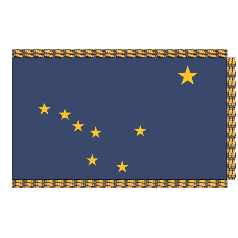 Load image into Gallery viewer, 3' x 5' Pole Hem and Fringe Nylon State Flags