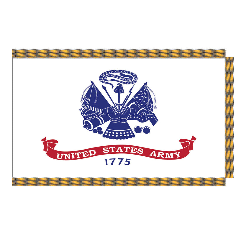 Load image into Gallery viewer, 4' x 6'  Pole Hem and Fringe Nylon Military Flags