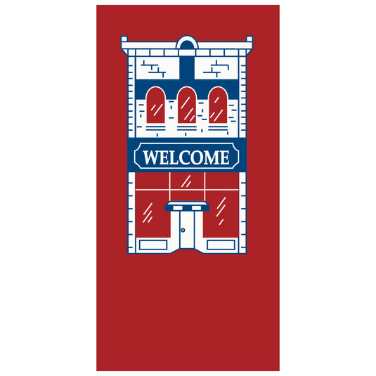 BS100 Building Welcome - Pole Banner