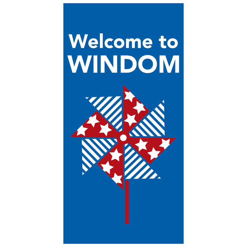 Load image into Gallery viewer, BS127 Pin Wheel - Pole Banner