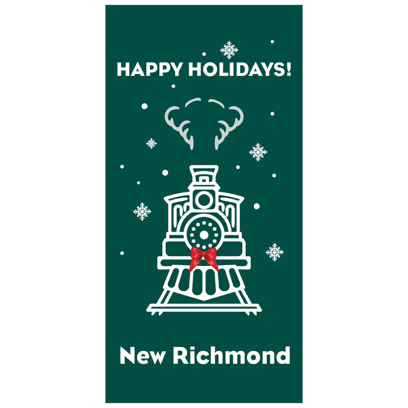 Load image into Gallery viewer, BS723 Holiday Train - Pole Banner