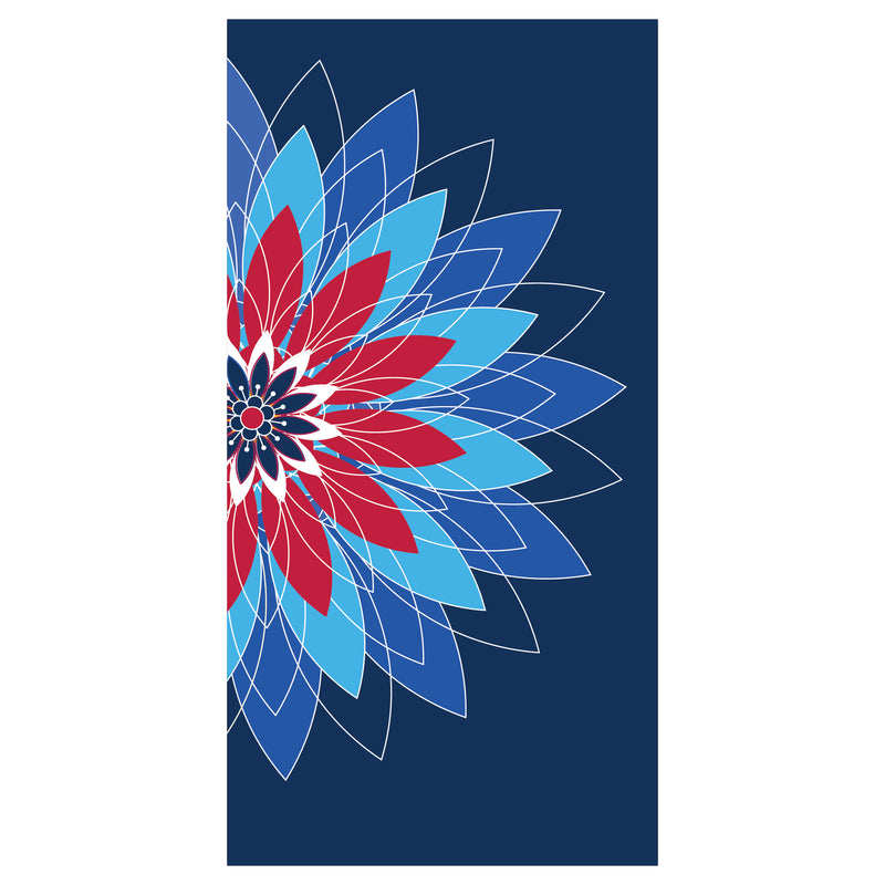 Load image into Gallery viewer, D348 Abstract Bloom - Pole Banner