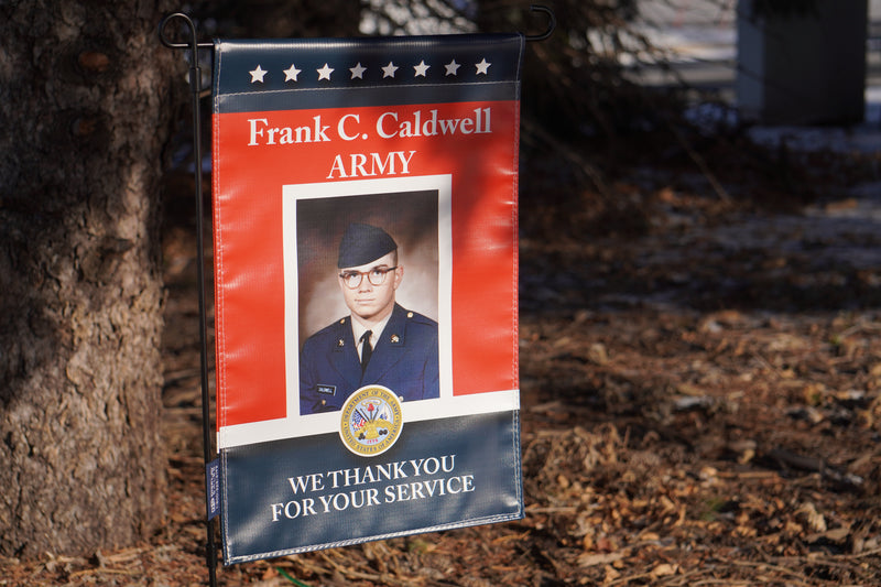 Load image into Gallery viewer, D445 Thank You Hometown Hero - Garden Flag