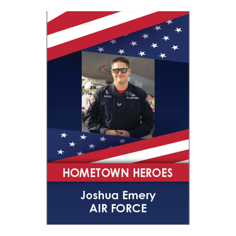 Load image into Gallery viewer, D447 Stylized Flag Hometown Hero - Garden Flag