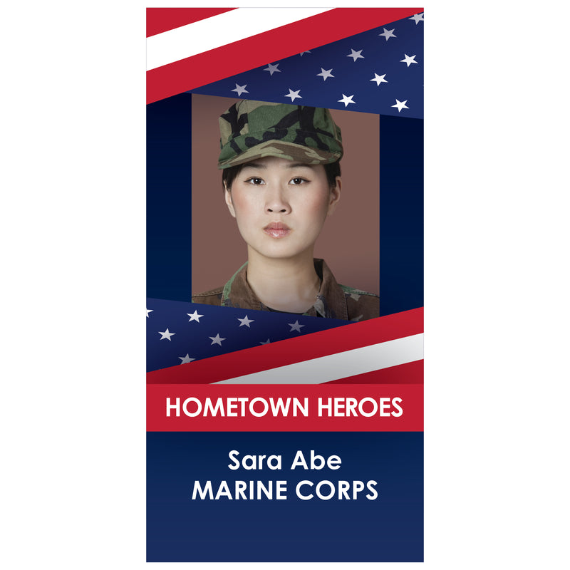 Load image into Gallery viewer, D447 Hometown Hero Stylized Flag - Pole Banner