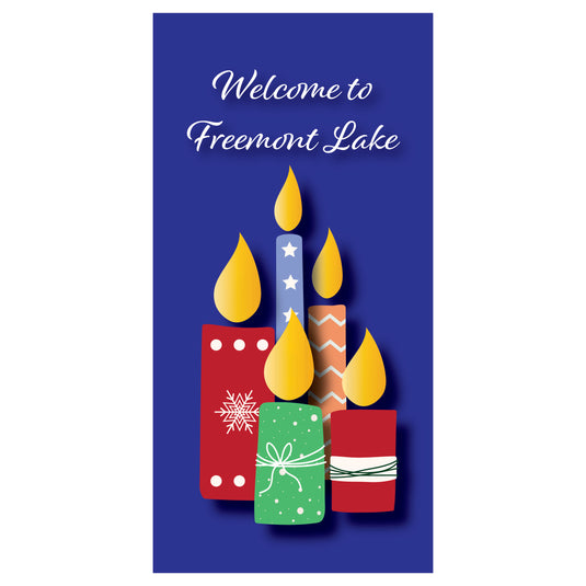 D747 Candles - Pole Banner