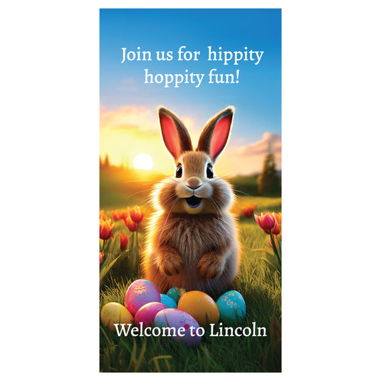 D753 Happy Easter - Pole Banner