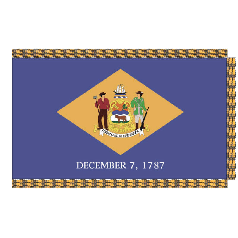 Load image into Gallery viewer, 3' x 5' Pole Hem and Fringe Nylon State Flags