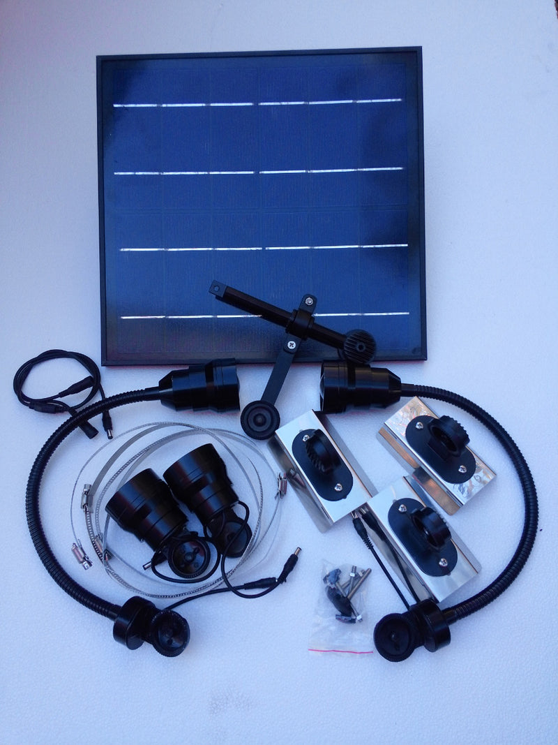 Load image into Gallery viewer, High End CREE Bullhorn Solar Lighting Kit