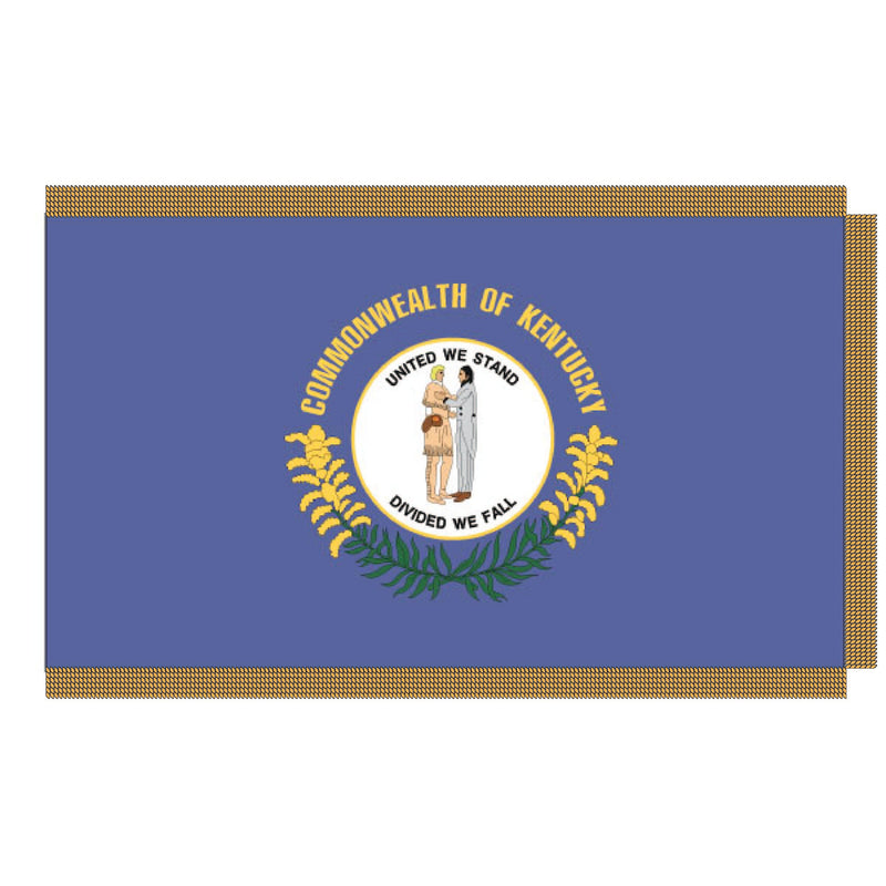 Load image into Gallery viewer, 3' x 5' Pole Hem and Fringe Nylon State Flags