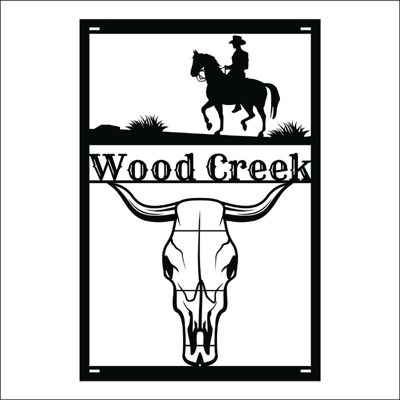 Load image into Gallery viewer, M112 Rustic Ranch - Metal Pole Banner