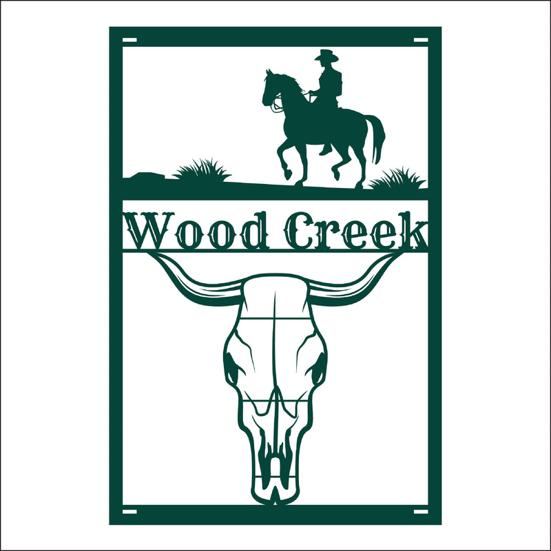 Load image into Gallery viewer, M112 Rustic Ranch - Metal Pole Banner