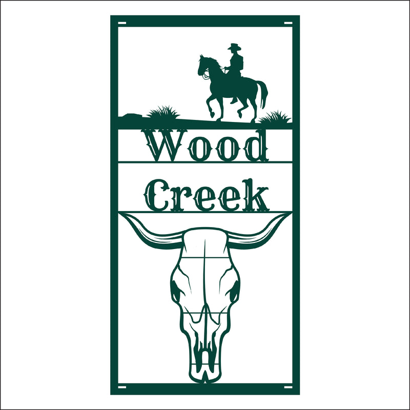 Load image into Gallery viewer, M112 Rustic Ranch - Metal Pole Banner