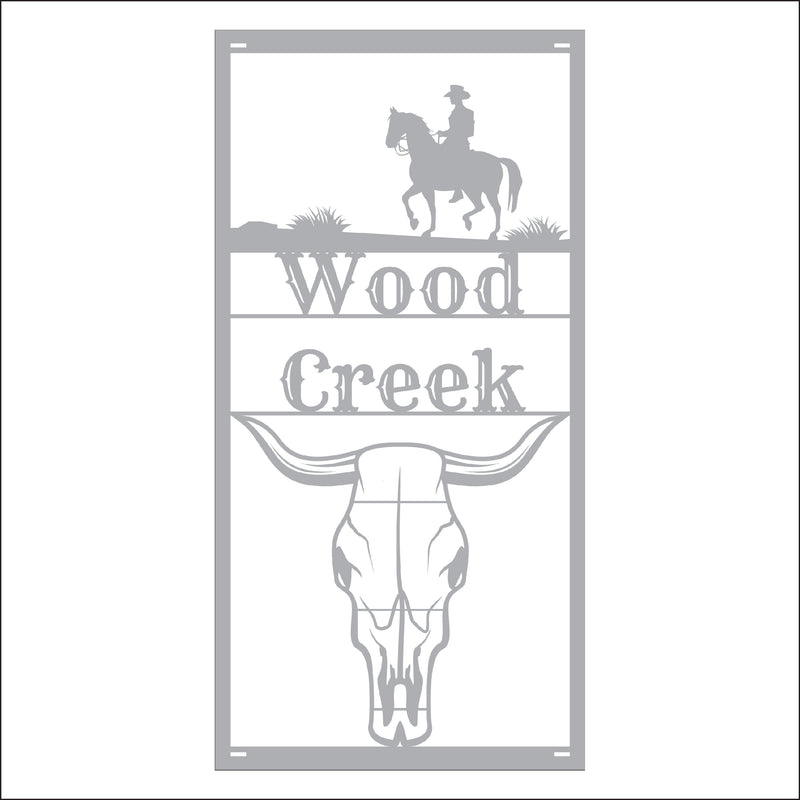 Load image into Gallery viewer, M112 Rustic Ranch - Metal Pole Banner