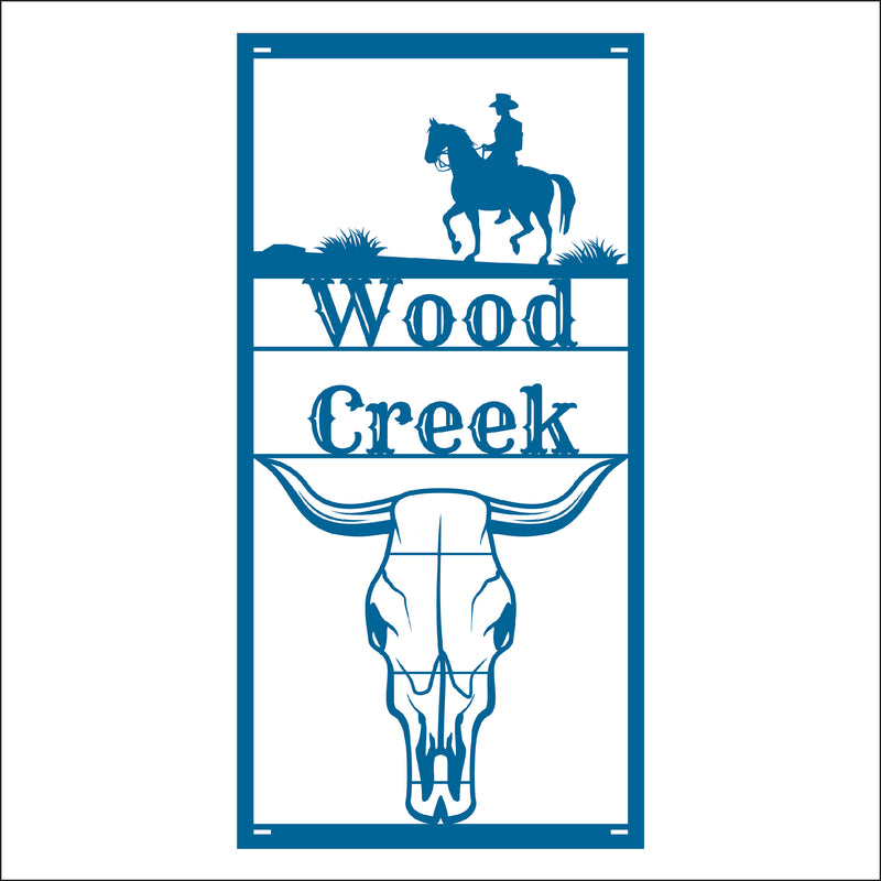 Load image into Gallery viewer, M112 Rustic Ranch - Metal Pole Banner