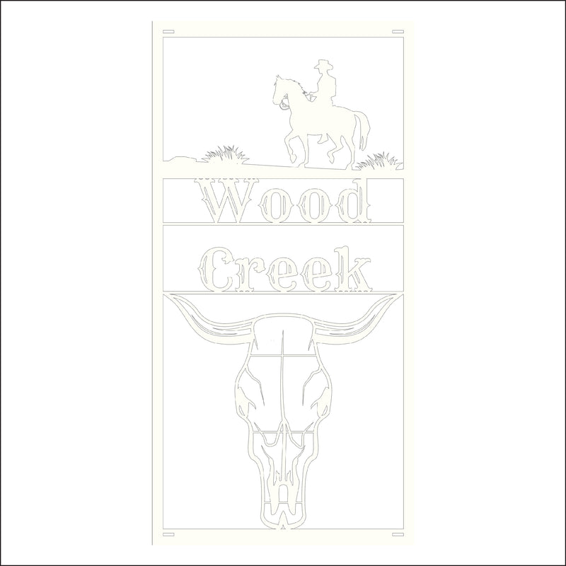 Load image into Gallery viewer, M112 Rustic Ranch - Metal Pole Banner