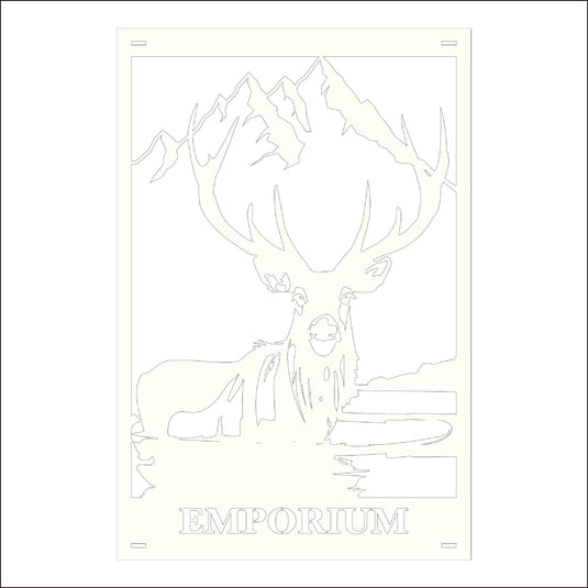 M113 Mountain Wildlife - Metal Pole Banner