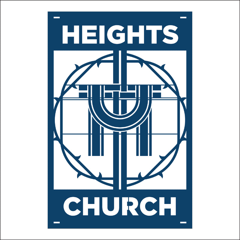 Load image into Gallery viewer, M115 Crown of Thorns - Metal Pole Banner