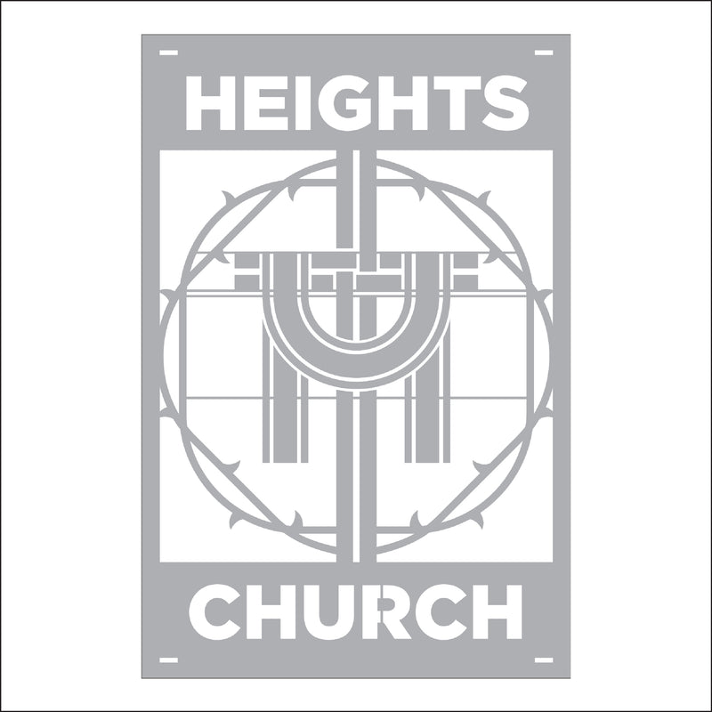 Load image into Gallery viewer, M115 Crown of Thorns - Metal Pole Banner