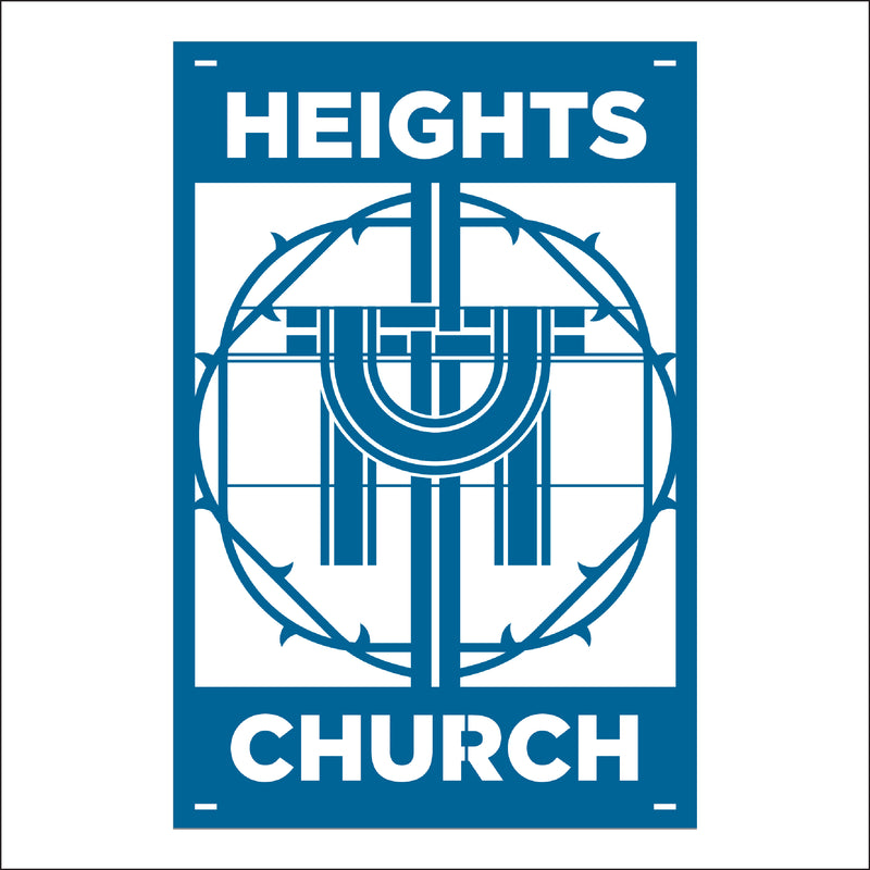 Load image into Gallery viewer, M115 Crown of Thorns - Metal Pole Banner