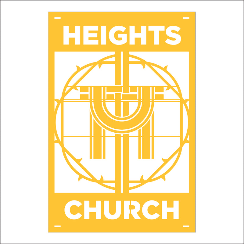 Load image into Gallery viewer, M115 Crown of Thorns - Metal Pole Banner