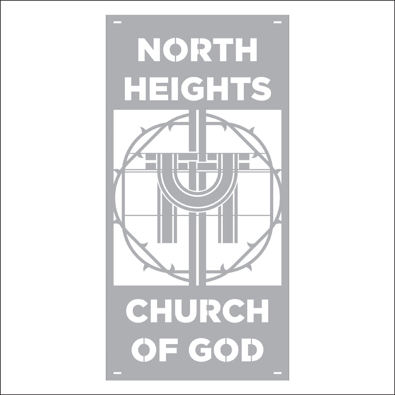 Load image into Gallery viewer, M115 Crown of Thorns - Metal Pole Banner