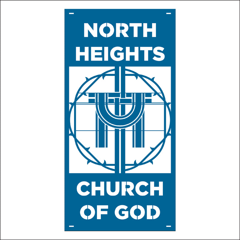 Load image into Gallery viewer, M115 Crown of Thorns - Metal Pole Banner