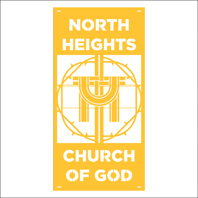 Load image into Gallery viewer, M115 Crown of Thorns - Metal Pole Banner