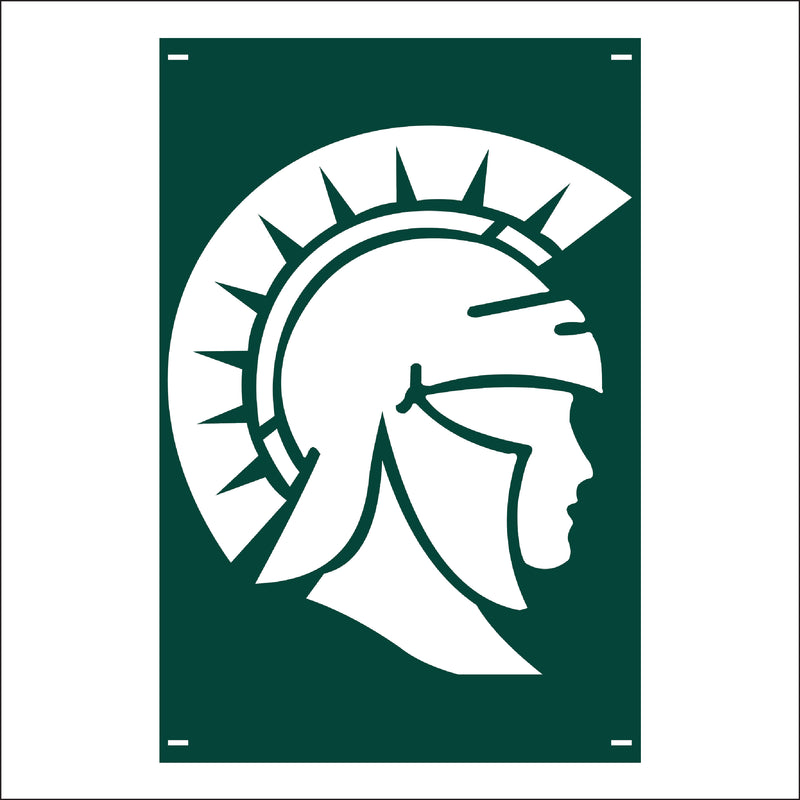 Load image into Gallery viewer, M116 Mascot Spartans - Metal Pole Banner