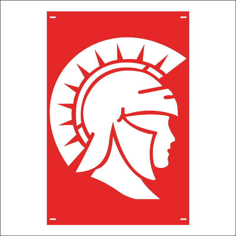 Load image into Gallery viewer, M116 Mascot Spartans - Metal Pole Banner