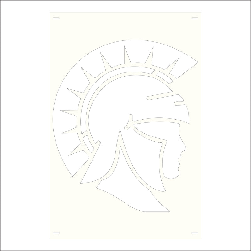 Load image into Gallery viewer, M116 Mascot Spartans - Metal Pole Banner