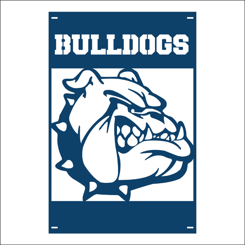 Load image into Gallery viewer, M118 Mascot Bulldogs - Metal Pole Banner