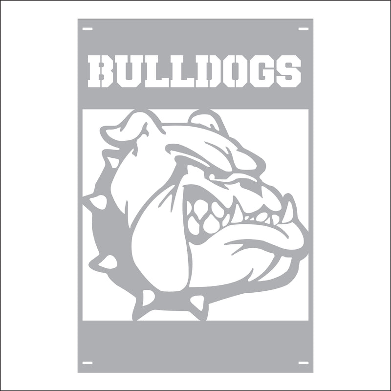 Load image into Gallery viewer, M118 Mascot Bulldogs - Metal Pole Banner