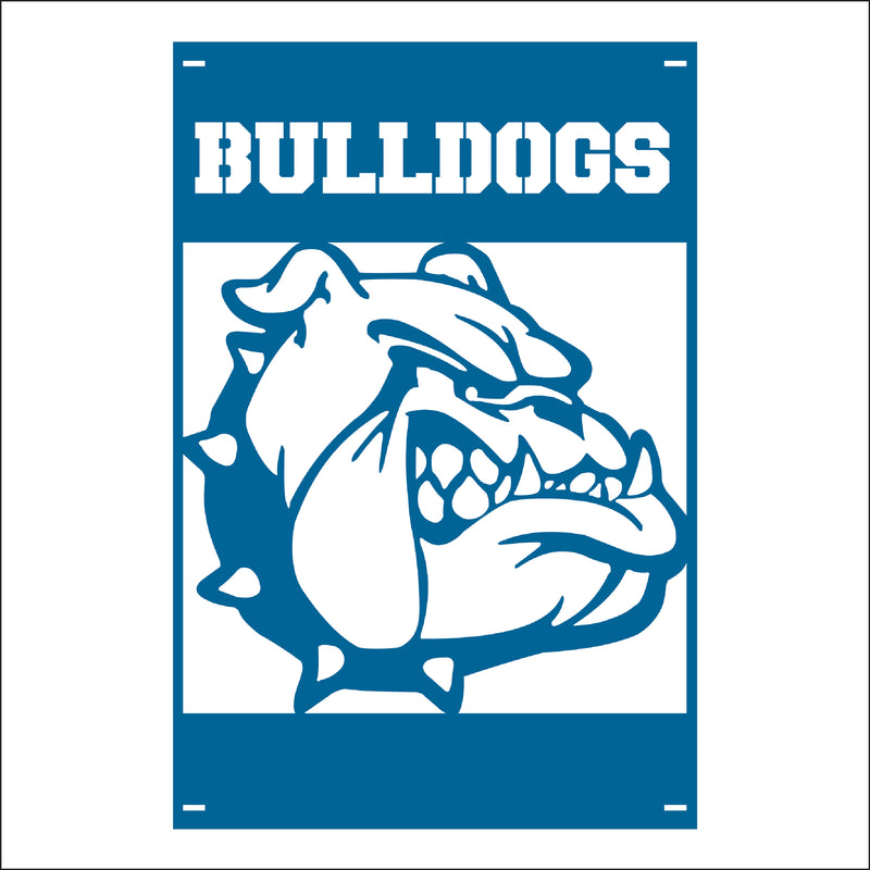 Load image into Gallery viewer, M118 Mascot Bulldogs - Metal Pole Banner