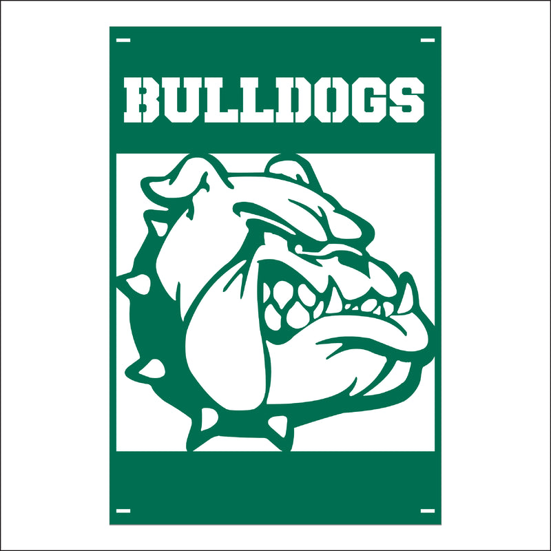 Load image into Gallery viewer, M118 Mascot Bulldogs - Metal Pole Banner