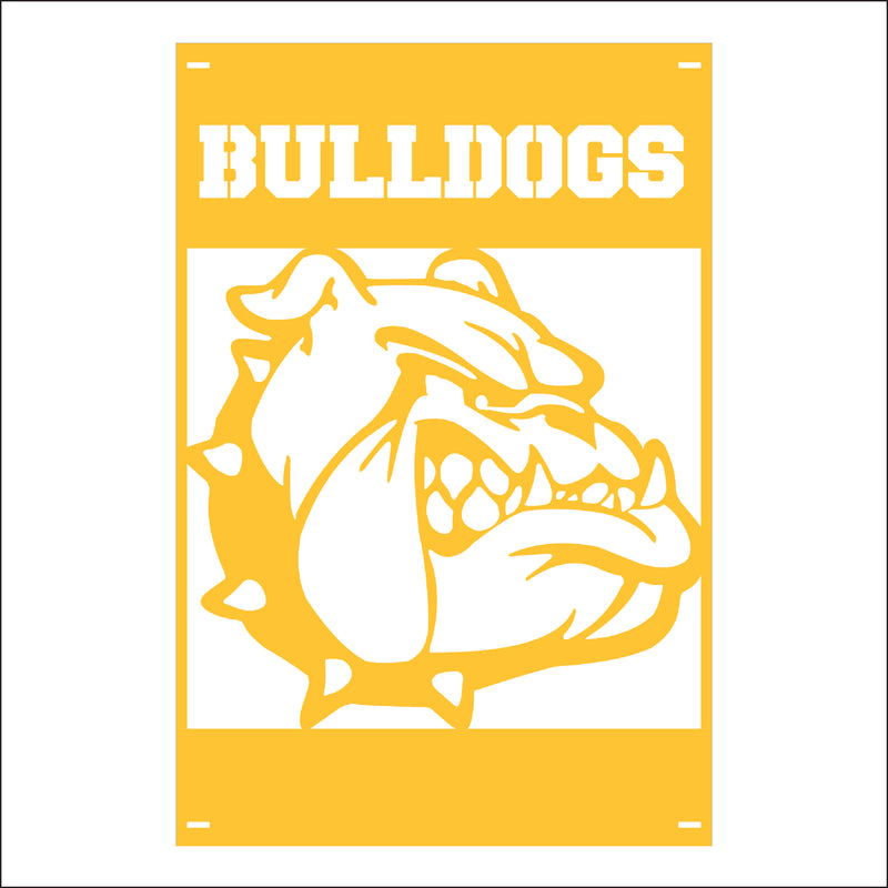 Load image into Gallery viewer, M118 Mascot Bulldogs - Metal Pole Banner