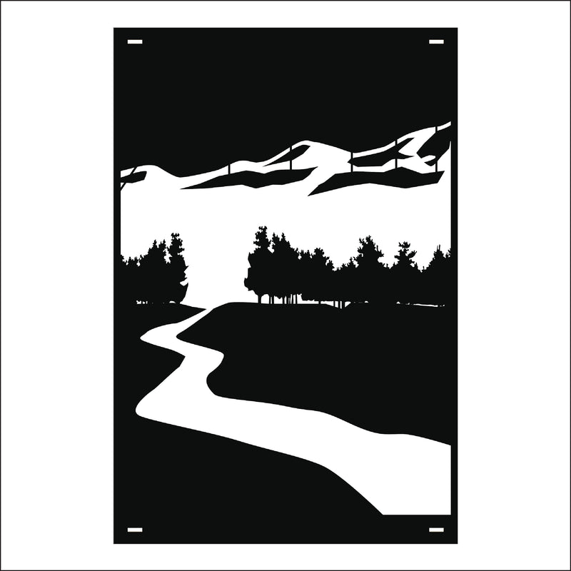 Load image into Gallery viewer, M152 Mountain River - Metal Pole Banner