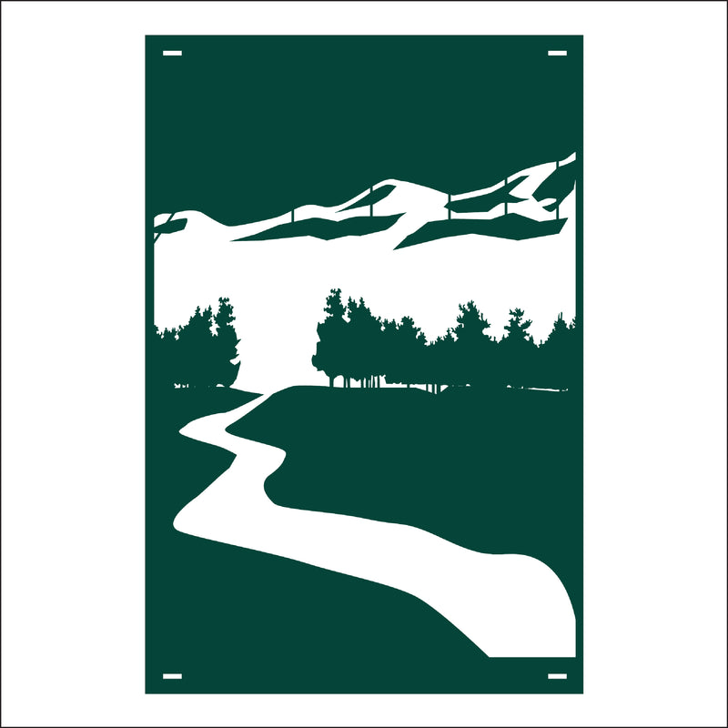 Load image into Gallery viewer, M152 Mountain River - Metal Pole Banner
