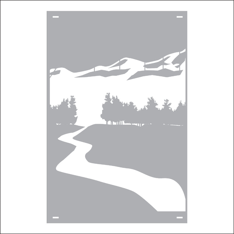 Load image into Gallery viewer, M152 Mountain River - Metal Pole Banner