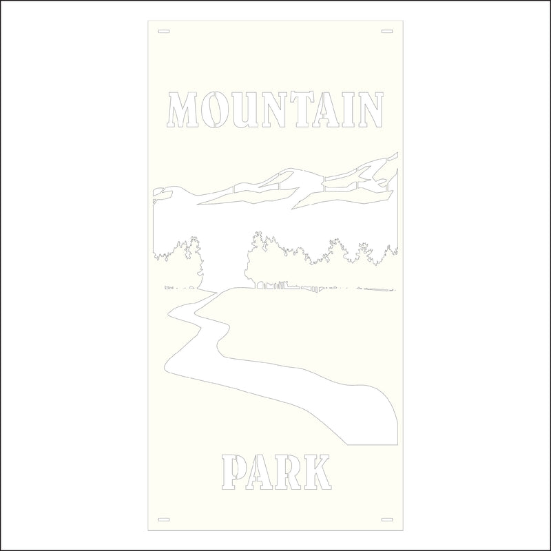 Load image into Gallery viewer, M152 Mountain River - Metal Pole Banner