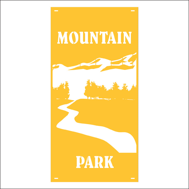 Load image into Gallery viewer, M152 Mountain River - Metal Pole Banner